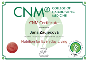 nutriotion certificate